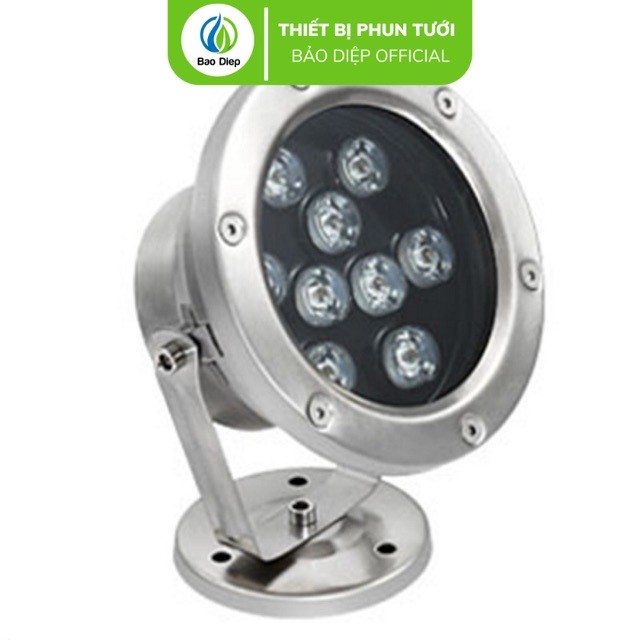Đèn LED âm nước đế hắt đổi màu 9W 24V