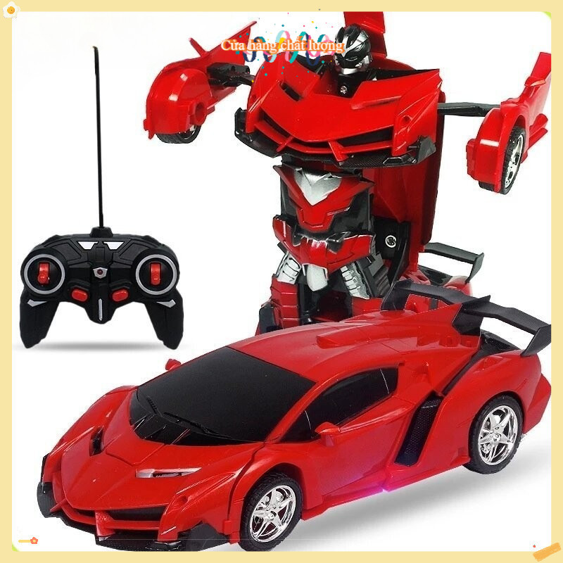 Robot biến hình xe điều khiển từ xa, quà tặng ngày trẻ em