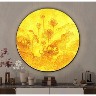   Gieo Duyên  Tranh Trúc chỉ Hộp Đèn Led có Điều Khiển Từ xa treo góc tu tập   phòng thờ  kệ tượng Phật 