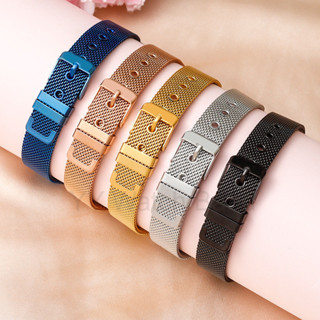  10   12   14   16   18   20   22   22mm Thép không gỉ chất lượng cao 06 Dây chốt khóa lưới Dây đeo đồng hồ DW Milanese Vòng đeo tay dây thép Dây đeo thay thế cho nam nữ 