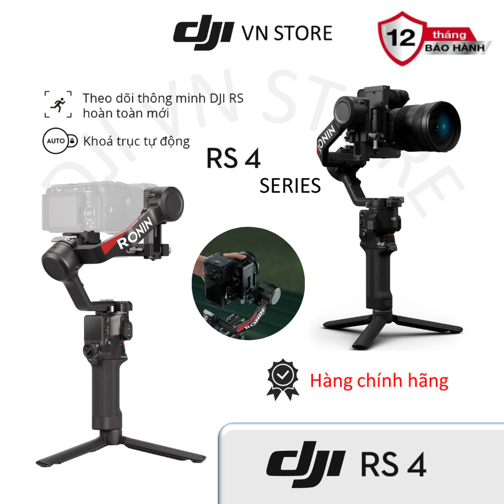 Gimbal máy ảnh DJI RS 4 chống rung cho camera DSLR và Mirrorless tải trọng đến 3kg-DJI VN