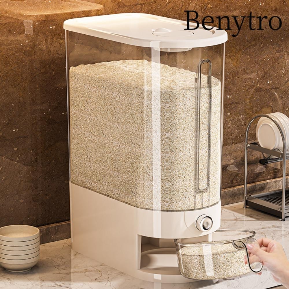 Hộp đựng gạo BENYTRO, Hộp kín gạo chống côn trùng 5 / 10KG, Tổ chức phân phối thực phẩm khô chống ẩm kín khí