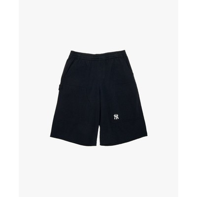 MLB - Quần short unisex ống rộng lưng thun_3ASPB0254-50BKS