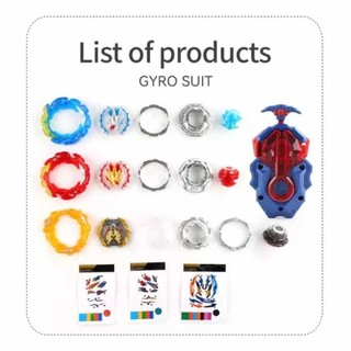Beyblade B-203 Gift Set With 3 Gyroscopes B-184 Transmitter