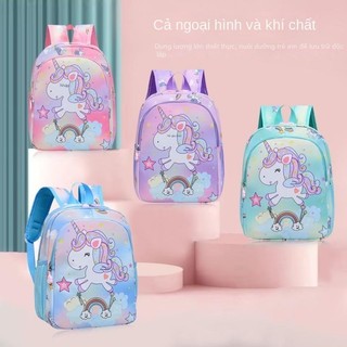 🎉Mùa khai giảng🎊Đảm bảo giá thấp nhất🎊Mới Mẫu Giáo Học Sinh Schoolbag Hoạt Hình Dễ Thương Kỳ Lân Cô Gái Ba Lô Thời Trang Ba Lô Dung Tích Lớn