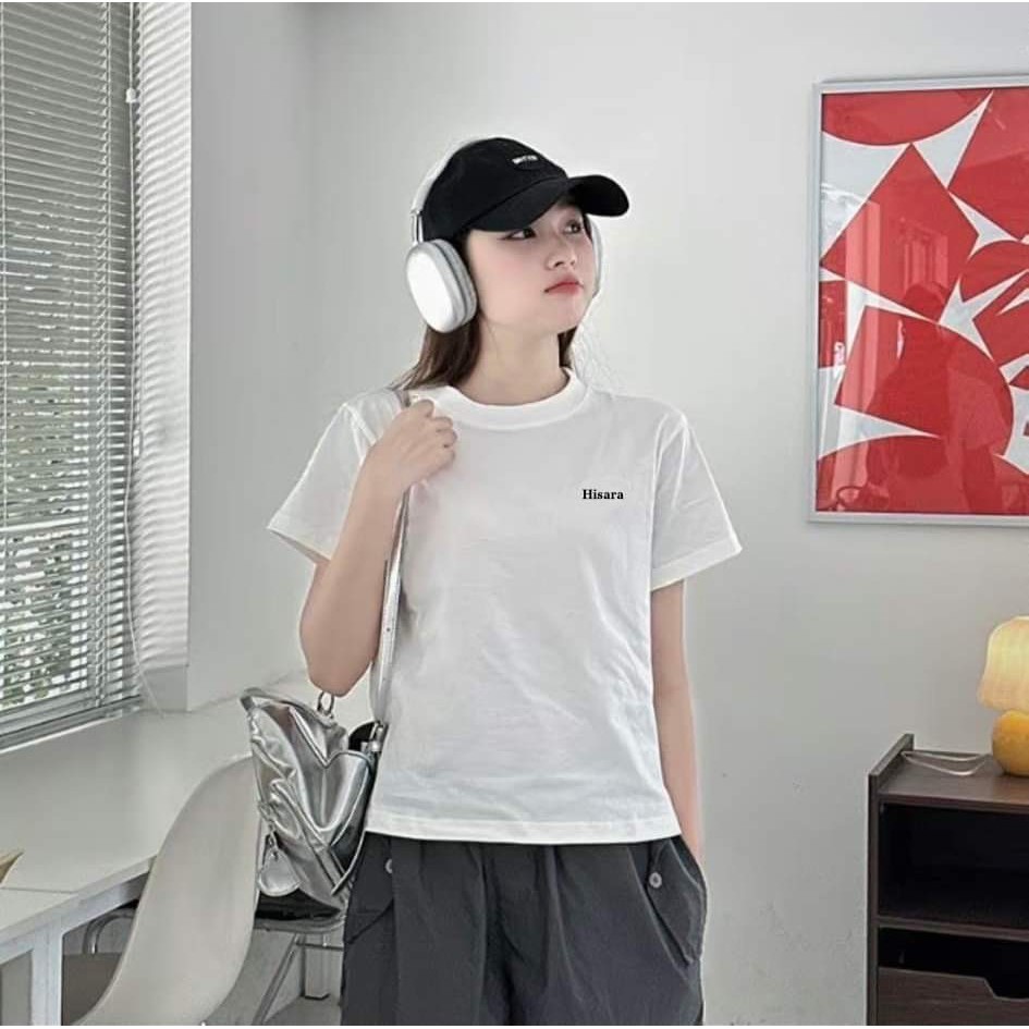 Áo phông nữ trắng babytee HISARA 3 size SML