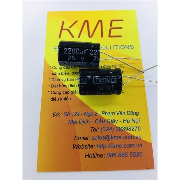 Tụ hóa 2200uF 35V 16x25mm (Cái)