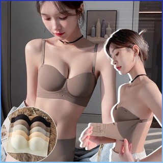 ⚡⚡COD Push Up Bra Jelly Liền mạch dành cho nữ ngực nhỏ tập hợp nhẫn không thép Áo ngực chống chảy xệ Mở rộng bên ngoài Dây đeo vai có thể tháo rời Đồ lót thoải mái thoáng khí