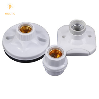 [Heltc] 1 Đế Ổ Cắm Đèn Treo E27 Gốm Sứ LED Bóng Đèn Đế Ổ Cắm Tròn Vuông 6A 250V Phụ Kiện DIY [VN]