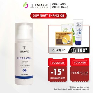 Lotion loại bỏ mụn, giảm dầu nhờn Image Skincare Clear Cell Medicated Acne Lotion 48g