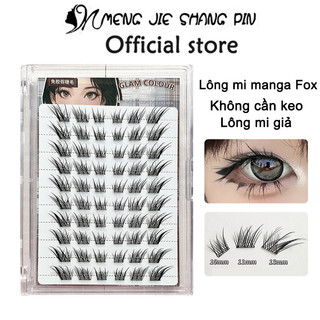 Mengjieshangpin 10 hàng miễn phí keo sutaxine lông mi giả tự dính đơn cụm lông mi lười 10-13mm