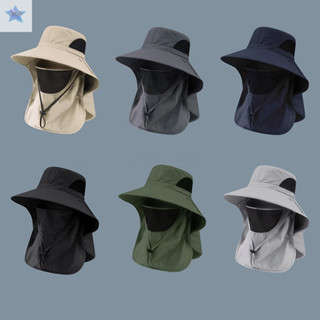 Gjcute Mũ chống nắng mùa hè Chống tia cực tím Mũ câu cá ngoài trời dành cho nam nữ Đi bộ đường dài Cắm trại Tấm che Xô Mũ cổ nắp ngư dân VN