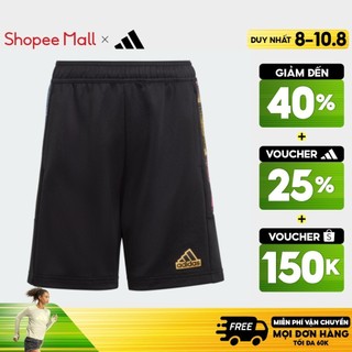 Adidas phong cách sống quần short hè tiro trẻ em trẻ em đen in1890