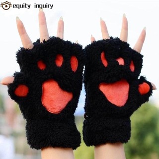 Thiết BỊ YÊU CẦU Gấu Paw HOT Đáng Yêu Sang Trọng Nữ Lông Tơ Mèo Ấm Áp Mềm Mại Nhiều Màu Ngón