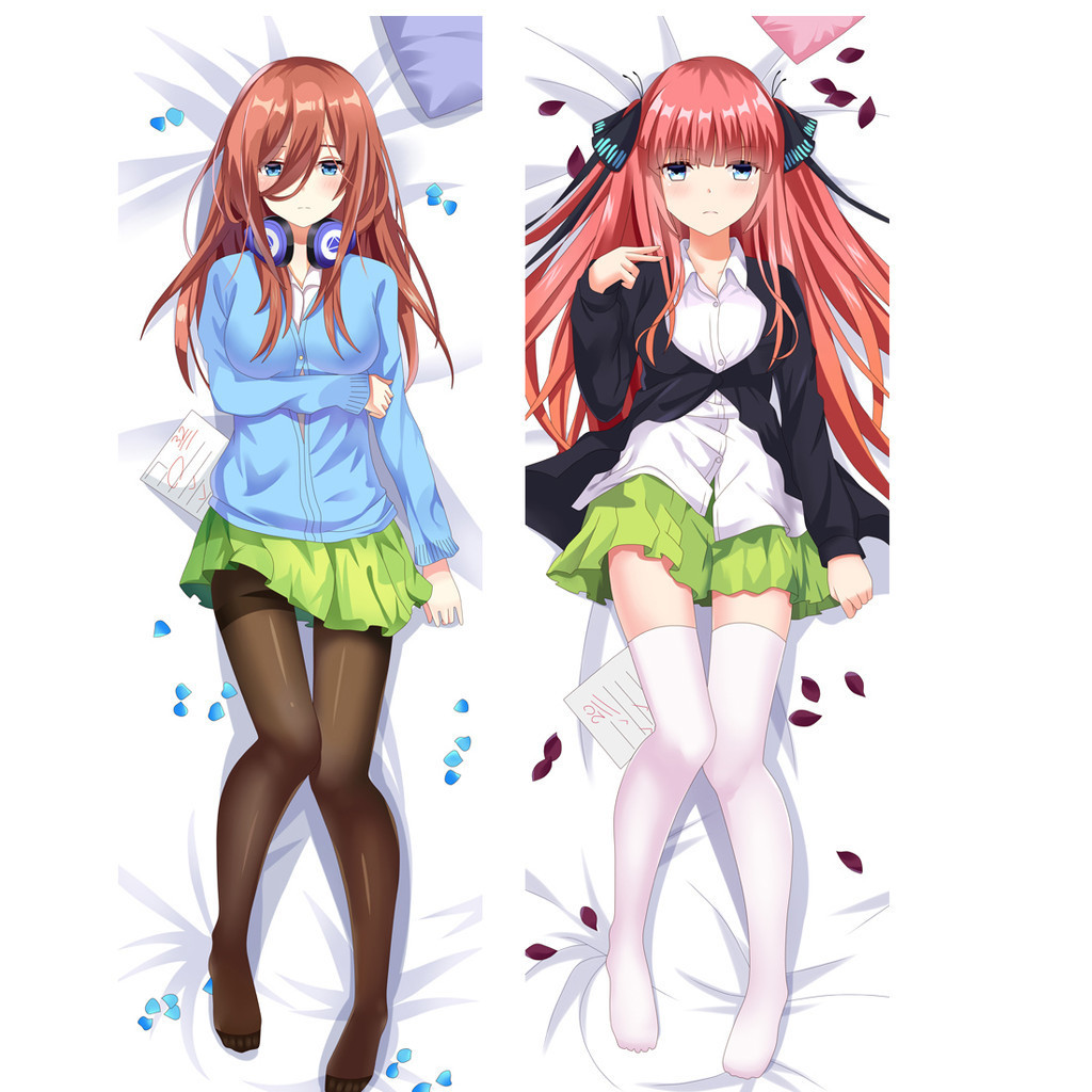 Anime Nakano Miku Nakano Nino Gợi Cảm Ôm Thân Gối Bao Gối Dakimakura Otaku Bộ Đồ Ga Gối Hoạt Hình Me