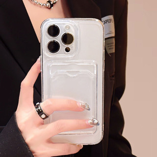 Ốp lưng Điện Thoại Xiaomi Silicon Trong Suốt Chống Sốc Có Ngăn Đựng Thẻ Cho Redmi Note 13 12 11 Pro Plus 13C 12s 11s 10s 10 9 8 Pro 10A 10C 12C 9A 9C 9T 8A 7A A1 Poco F5 C65 4G 5G