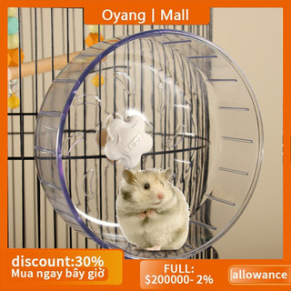 Bánh xe chạy bộ OYang Hamster cho lồng, Bánh xe chạy bộ tập thể dục Hamster im lặng 6,7 inch, Bánh xe chạy trong suốt,