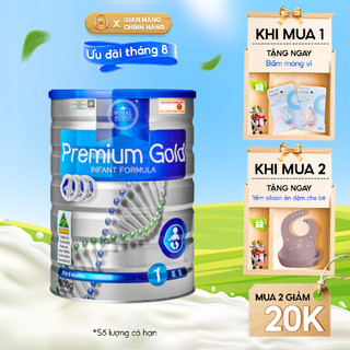 Sữa Bột Hoàng Gia Úc Premium Gold Số 1 Bổ Sung Vitamin, Khoáng Chất Cho Trẻ ROYAL AUSNZ (400g-900g)