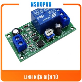 Module Relay Tạo Trễ 0-60s điện áp 12VDC loại mở trễ chế máy rửa tay