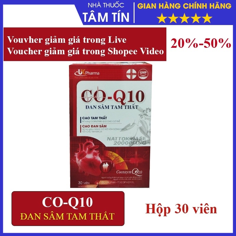 CO-Q10 ĐAN SÂM TAM THẤT HỖ TRỢ SÚC KHỎE TIM MẠCH