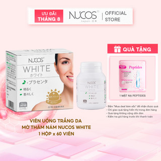 Viên uống trắng da NUCOS White hỗ trợ làm sáng, đều màu da, mờ thâm nám 60 viên/hộp