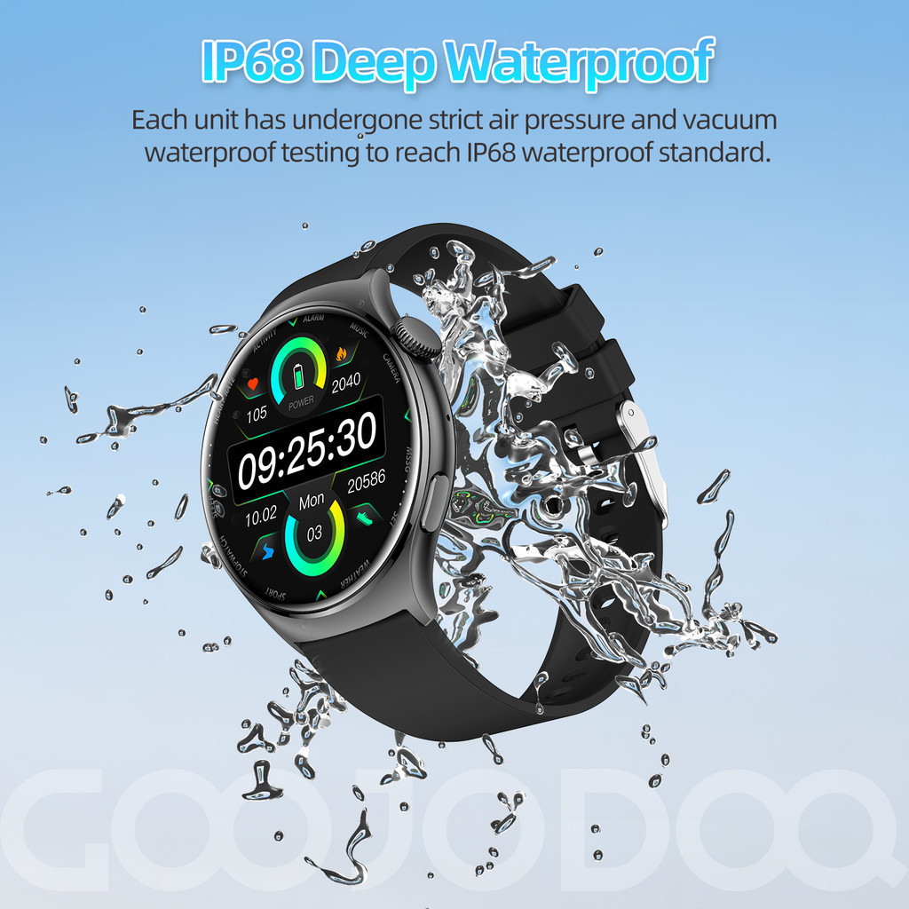 Đồng hồ thông minh GOOJODOQ IP67 Máy đo oxy Chống nước Đồng hồ đo áp suất Tương thích Chính hãng | BigBuy360 - bigbuy360.vn
