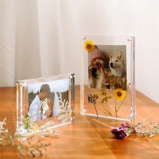-NEW-Photo Frame 3+3mm Acrylic Decorate Desktop Transparent Decorative Products