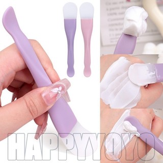 Bàn chải mặt nạ hai đầu - DIY, Soft, Silicone - Dụng cụ cạo làm sạch- Dụng cụ bôi mặt nạ - Facial Spa Stick - Muỗng chăm sóc da - Cọ trang điểm - Dụng cụ làm đẹp