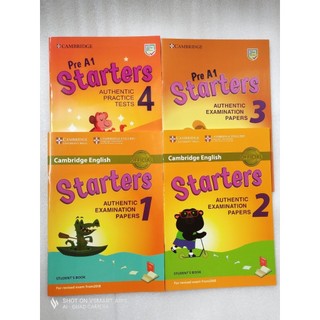 Cambrigde English Starters 1 2 3 4 - bản A4 Offset, tặng file mp3