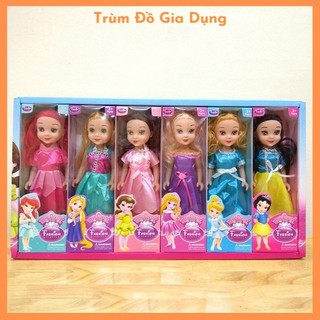 Bộ 6 búp bê công chúa Disney 25cm - set 6 búp bê hoạt hình cho bé