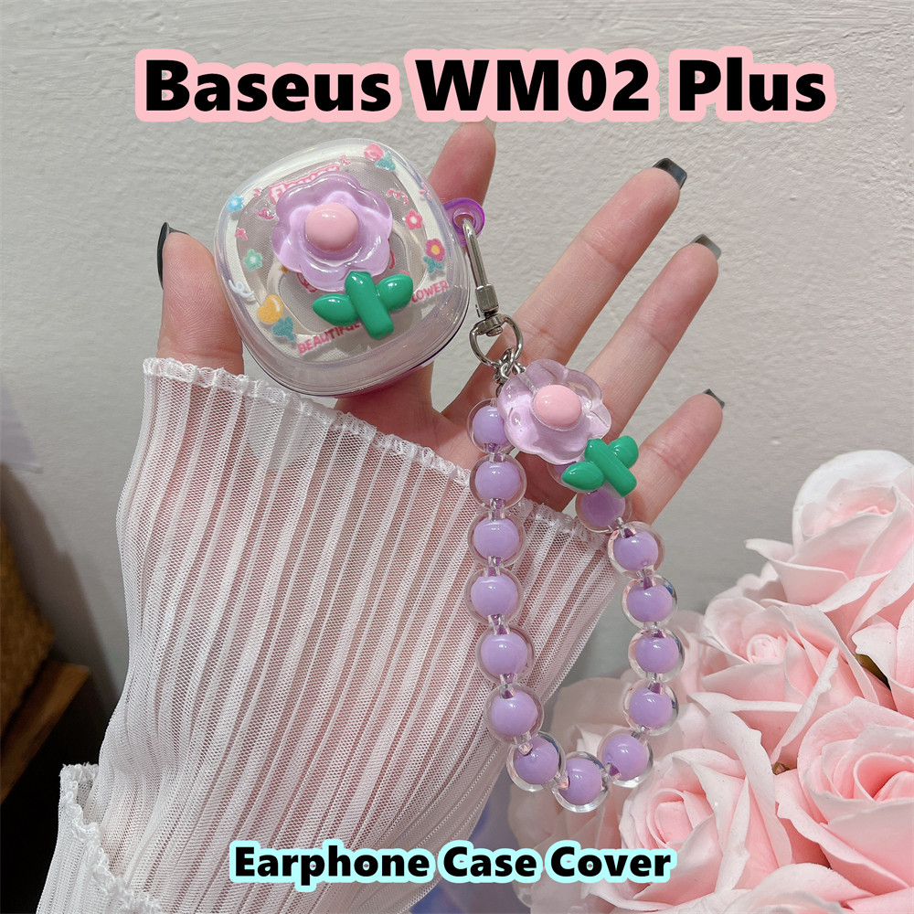 【Hot sale】Cho Baseus WM02 Plus ốp tai ng Case DIY phim hoạt hình Dễ thương Vỏ Bảo Vệ Hộp Sạc