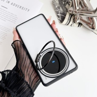  Dành cho Vivo X100 X100 Pro Vỏ trong suốt Vỏ điện thoại chống rơi trong suốt cứng bằng Acrylic, đi kèm giá đỡ ống kính Bảo vệ vỏ máy ảnh