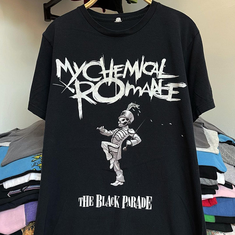 My Chemical Romance: Áo thun nam nữ tay ngắn phong cách kim loại của ban nhạc Hip Hop đường phố của 