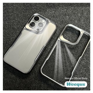 Máy Mạ Điện Sang Trọng Phong Cách Kim Loại Trong Suốt Ốp Lưng Điện Thoại iPhone 11 12 13 14 15 Pro Max 15 Plus 16 Pro Max Acrylic Mềm Vỏ iPhone 11 Full Cover