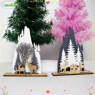 Moliha Nai Sừng Tấm Để Bàn Đồ Trang Trí Năm Cá Tính Cây Giáng Sinh