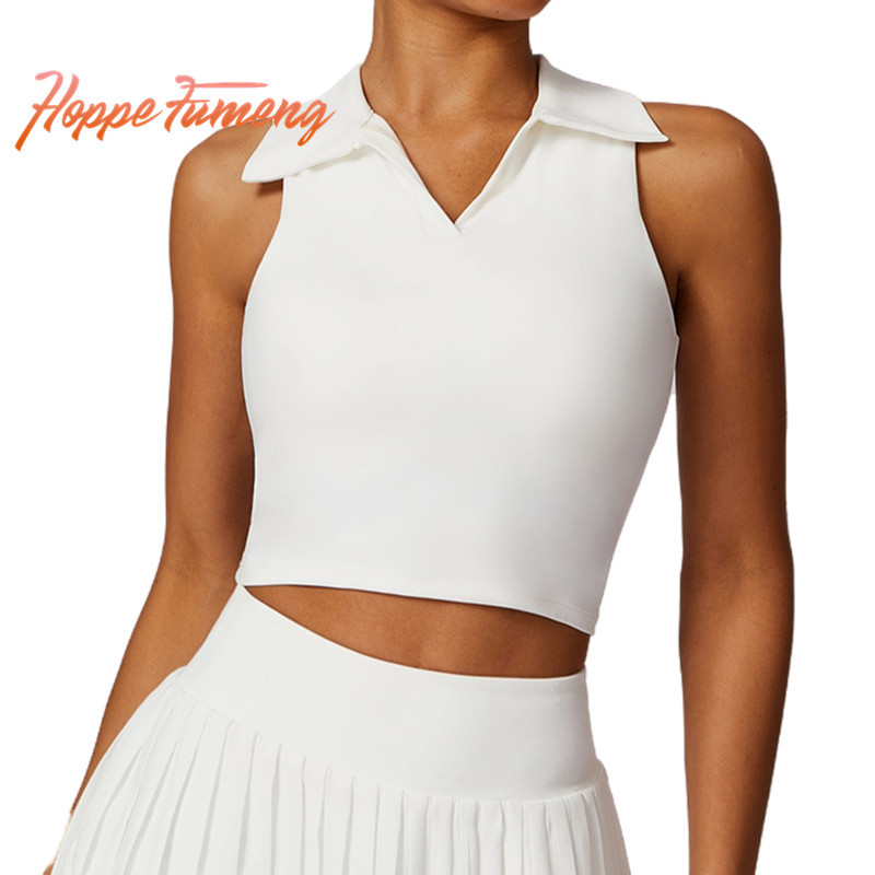 [Hoppe Fumeng] Áo vest thể thao đệm nữ có cổ đứng