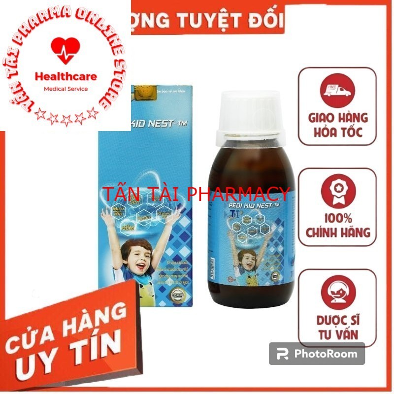 ✅[CHÍNH HÃNG, CHO KIỂM HÀNG] Siro Pedi Kid Nest-TM kích thích ăn ngon ngủ ngoan chai 125ml