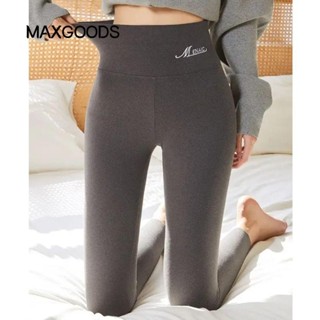  Quần giữ nhiệt nữ MAXGOODS Quần dài giảm béo liền mạch Thích hợp cho áo khoác ngoài Quần lót mùa đông vải De Rong có độ rộng cao dành cho nữ 