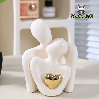 Tượng trang trí cặp đôi tình yêu, decor bàn học, tượng để bàn, decor phòng ngủ phong cách lãng mạn