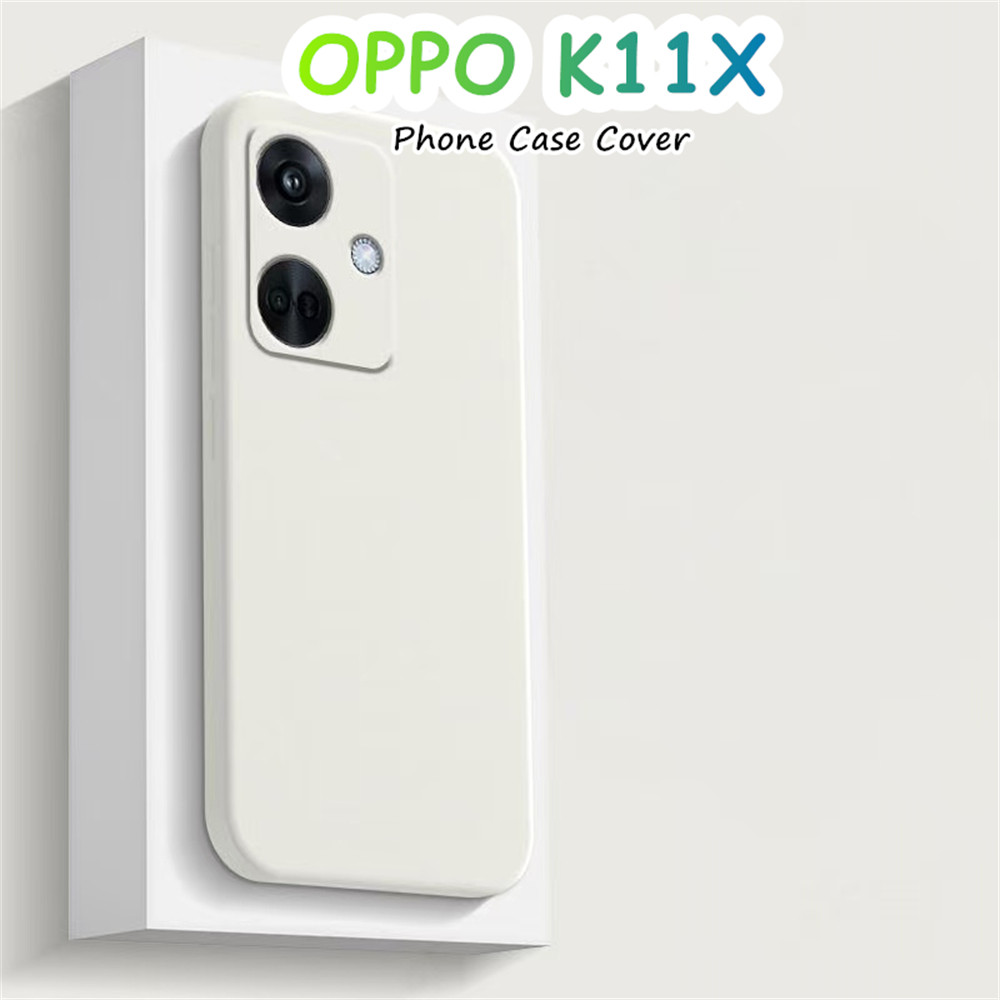 【 imamura 】 Dành Cho OPPO K11X Ốp Lưng Silicon Chống Vân Tay Full Ốp Lưng Điện Thoại Màu Trơn Cổ Điể