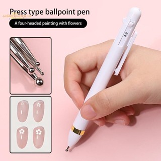 Goldens 4 Trong 1 Nail Point Bút Kim Cương Thiết Kế Điểm Bi Dụng Cụ Làm Móng Tay Đầu Chấm Sơn Hồng / Trắng Bút Với 4 Kích Cỡ Khác Nhau VN