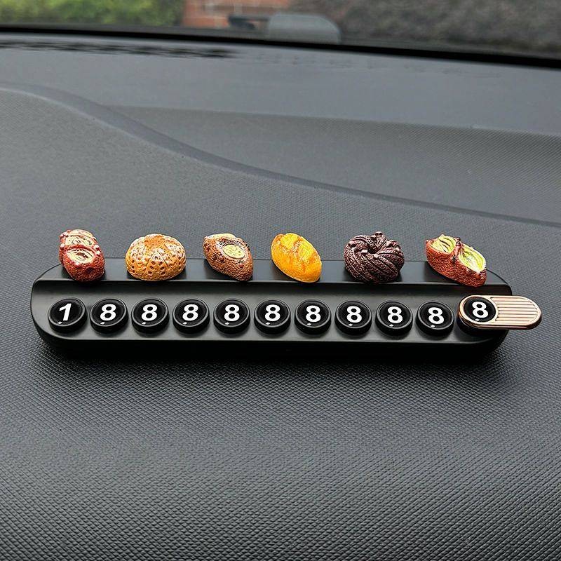 Car Moving Phone Card Car Number Plate Ornament Decoration Supplies Car Moving Phone Card Car Number