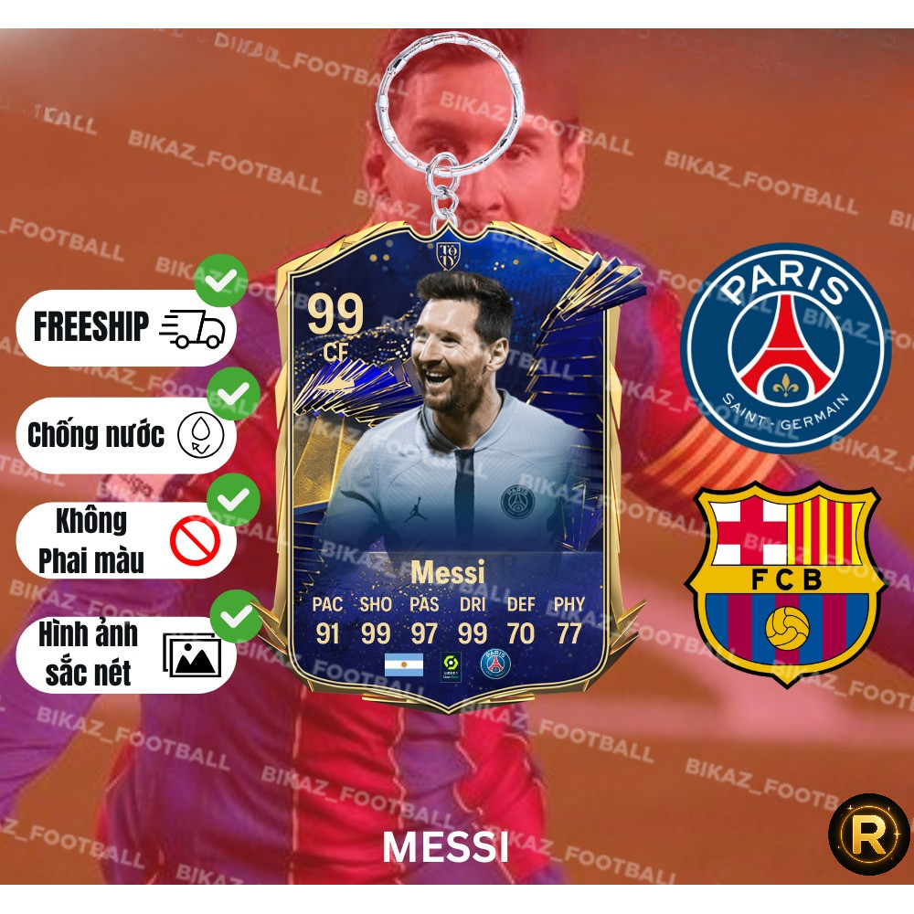 MÓC KHOÁ CẦU THỦ - FC BARCELONA - RIN HUDA