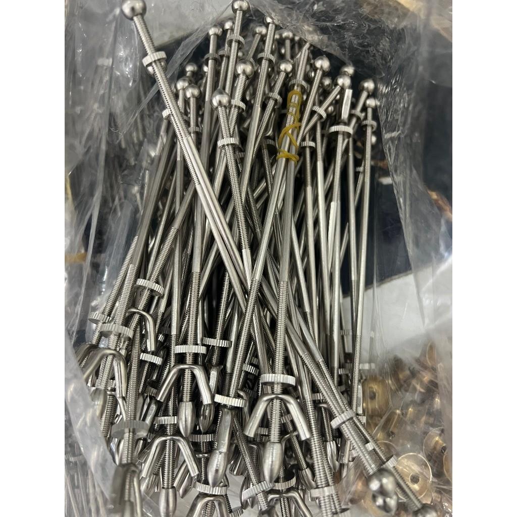 Ti móc inox Ti gắn móc lồng chim chào mào chích chòe cao cấp