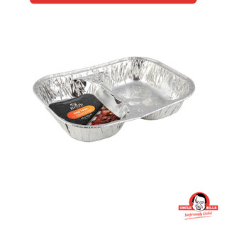 Khay Bạc Đựng Thực Phẩm 2 Ngăn UNCLE BILLS KC0211