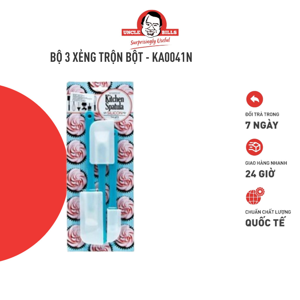 Bộ 3 xẻng trộn bột UNCLE BILLS KA0041N