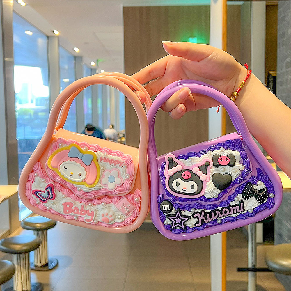 Trẻ em handmade kem keo tự làm Giai điệu lưu trữ cầm tay túi xách bé gái túi thạch đồ chơi