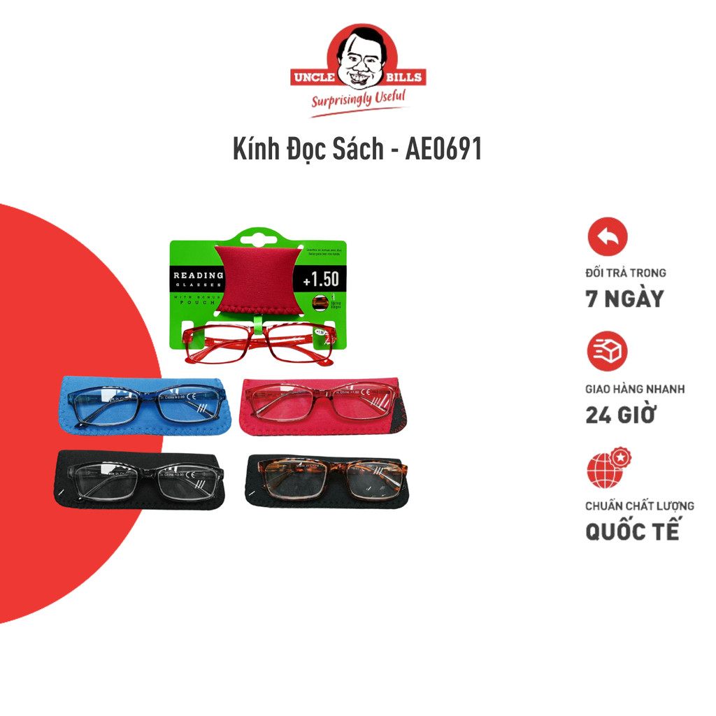 Kính Đọc Sách +1.50 UNCLE BILLS AE0691