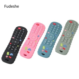  Đồ chơi trẻ em FUDESHE Đồ chơi nhai hình điều khiển từ xa TV có thể giặt được Miếng dán silicon làm dịu răng bằng silicon cho bé 