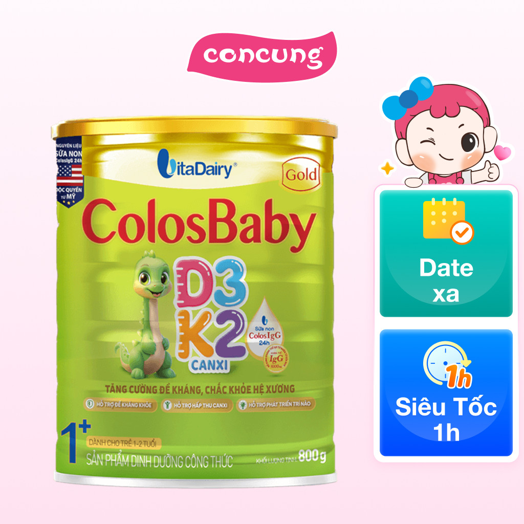 SPDD công thức Colosbaby Gold D3K2 1+ 800g - S